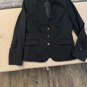 Calvin Klein Black Pinstripe Men's Blazer